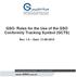 GSO- Rules for the Use of the GSO Conformity Tracking Symbol (GCTS)
