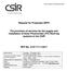 Request for Proposals (RFP) The provision of services for the supply and installation of Solar Photovoltaic (PV) Roof-top systems to the CSIR