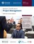 Project Management. Masters Certificate in. Add value to your projects. Program Leadership Insights. Saskatoon and Regina 18 days over 5 months