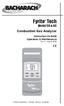 Fyrite. Tech Model 50 & 60 Combustion Gas Analyzer. Instruction Operation & Maintenance Rev. 4 August 2005