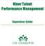 Niner Talent Performance Management. Supervisor Guide