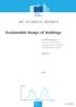 Sustainable design of buildings