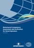 Behavioural Competency Assessment and Verification for Vessel Operators. (First edition 2018)