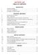 ANTITRUST LAW TABLE OF CONTENTS