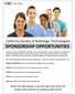 California Society of Radiologic Technologists SPONSORSHIP OPPORTUNITIES
