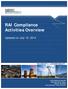 RAI Compliance Activities Overview