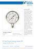 SS Case Process Pressure Gauge (SP) Catalogue and offer manual. This gauge is available in. General Description