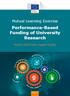 Mutual Learning Exercise. Performance-Based Funding of University Research