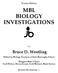 MBL BIOLOGY INVESTIGATIONS