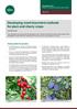 Developing novel biocontrol methods for plum and cherry crops