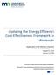Updating the Energy Efficiency Cost-Effectiveness Framework in Minnesota