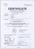 Certificate: / 9 February 2011