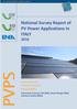 National Survey Report of PV Power Applications in ITALY 2016