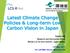Latest Climate Change Policies & Long-term Low Carbon Vision in Japan