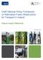 Draft National Policy Framework on Alternative Fuels Infrastructure for Transport in Ireland. Natura Impact Statement