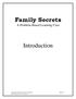 Family Secrets A Problem-Based Learning Case. Introduction