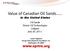 Value of Canadian Oil Sands