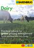 Dairy. Practical advice for grass grazing management. Proudly supporting British dairy farmers 2017/18 GUIDE.