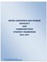 WATER SANITATION AND HYGIENE ADVOCACY AND COMMUNICATION STRATEGY FRAMEWORK