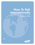 How To Sell Internationally. Selling Toolkit