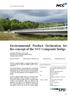 Environmental Product Declaration for the concept of the NCC Composite bridge