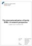 The internationalization of family SMEs: A network perspective