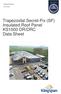 Trapezoidal Secret-Fix (SF) Insulated Roof Panel KS1000 DR/DRC Data Sheet