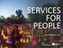 SERVICES FOR PEOPLE SEPTEMBER 18, 2017