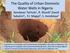The Quality of Urban Domestic Water Wells in Nigeria Aondover Tarhule 1, R. Mundi 2,David Sabatini 3,, Y.J. Magaji 2, S.