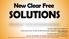 SOLUTIONS. New Clear Free