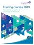 Training courses 2019