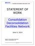 STATEMENT OF WORK. Consolidation Deconsolidation Facilities Network