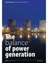 INDUSTRY REVIEWNON-RENEWABLE POWER GENERATION. The balance of power generation. 44 November/December