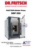 FAST/SPS-Sinter Press DSP 520 FAST/SPS BY DR. FRITSCH FAST PRECISE ECONOMICAL. USA Distributor.