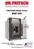 FAST/SPS-Sinter Press DSP 535 FAST/SPS BY DR. FRITSCH FAST PRECISE ECONOMICAL. USA Distributor.
