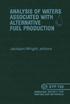 ANALYSIS OF WATERS ASSOCIATED WITH ALTERNATIVE FUEL PRODUCTION