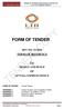 FORM OF TENDER: RFT NO: 21/2019 TERMS OF REFERENCE. For DESIGN AND BUILD OF LEVUKA EXPRESS OFFICE