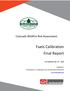 Fuels Calibration Final Report
