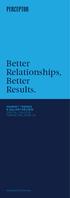 Better Relationships, Better Results. MARKET TRENDS & SALARY REVIEW DIGITAL, SALES & MARKETING PERCEPTOR.COM.AU