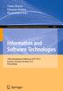 Information and Software Technologies. Tomas Skersys Rimantas Butleris Rita Butkiene (Eds.)