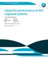 Likely fire performance of AFS Logicwall systems