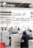 Code of. Conduct WE CARE.