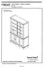 SHAFTESBURY DISPLAY CABINET Assembly instructions