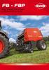 FB - FBP Fixed Chamber Round Balers 2135 and BalePack series