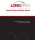 Design & Detail Installation Manual. LongSpan Bridge and Culvert Construction System
