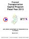 Proposed Transportation Capital Program Fiscal Year 2013