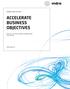 ACCELERATE BUSINESS OBJECTIVES