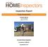 Inspection Report. Frank Homeowner. Property Address: 123 Your Street Tulsa, OK Assured Home Inspectors. Drew Sleezer