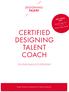 CERTIFIED DESIGNING TALENT COACH