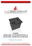 HDPE GREASE INTERCEPTOR & ENZYME DOSING SYSTEM. Product Description. PO Box Dubai U.A.E. T: E: SalesAlAsamDubai.